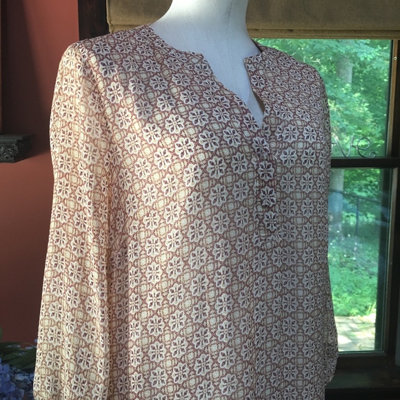 Rose & Olive Drop Waist Boho Style Print Dress - Picture 3 of 7